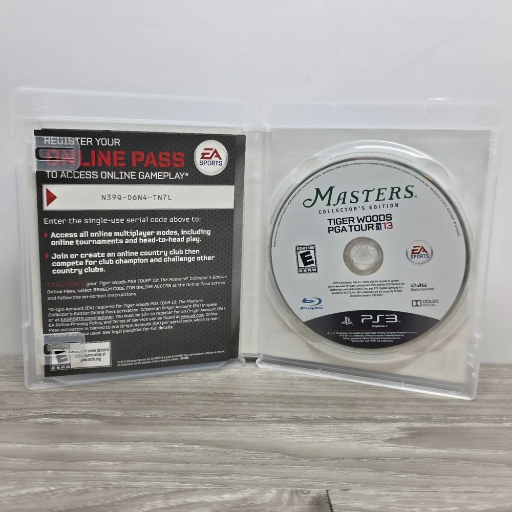 Tiger Woods PGA Tour 13 -- Masters Collector's Edition (Sony PlayStation 3) CIB
